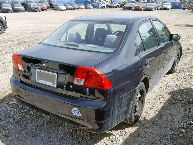 2HGES15434H923450 - 2004 HONDA CIVIC DX BLACK photo 4