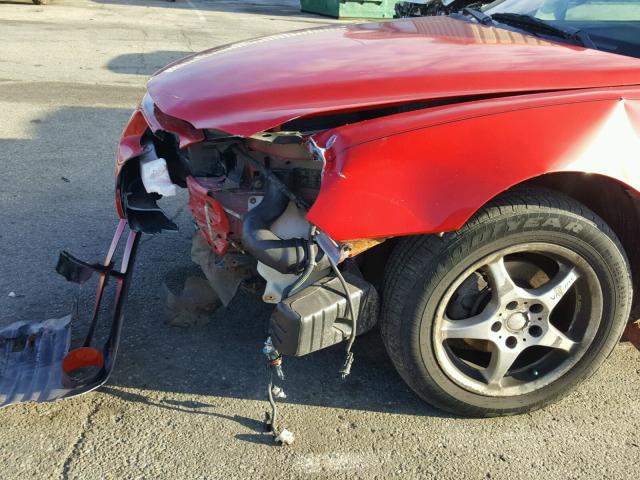 1G2NF12TX1M647232 - 2001 PONTIAC GRAND AM S RED photo 9