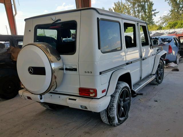 WDCYC7DF0GX254594 - 2016 MERCEDES-BENZ G 63 AMG WHITE photo 4