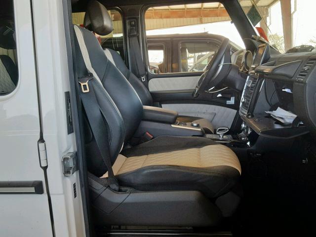 WDCYC7DF0GX254594 - 2016 MERCEDES-BENZ G 63 AMG WHITE photo 5