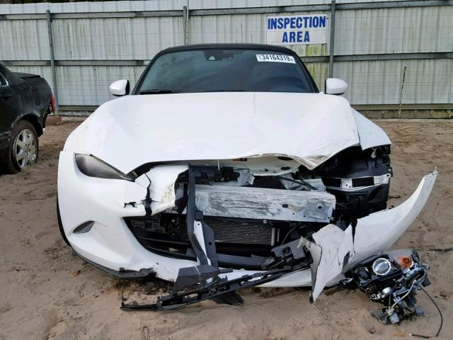 JM1NDAD73G0118478 - 2016 MAZDA MX-5 MIATA WHITE photo 9