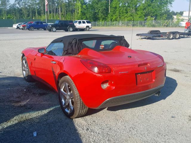 1G2MB33B76Y108057 - 2006 PONTIAC SOLSTICE RED photo 3