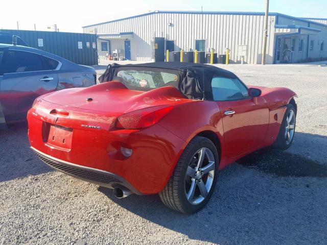 1G2MB33B76Y108057 - 2006 PONTIAC SOLSTICE RED photo 4