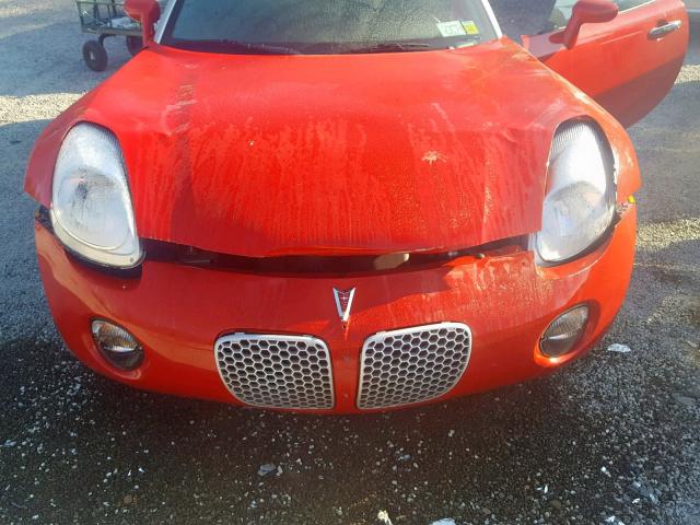 1G2MB33B76Y108057 - 2006 PONTIAC SOLSTICE RED photo 7