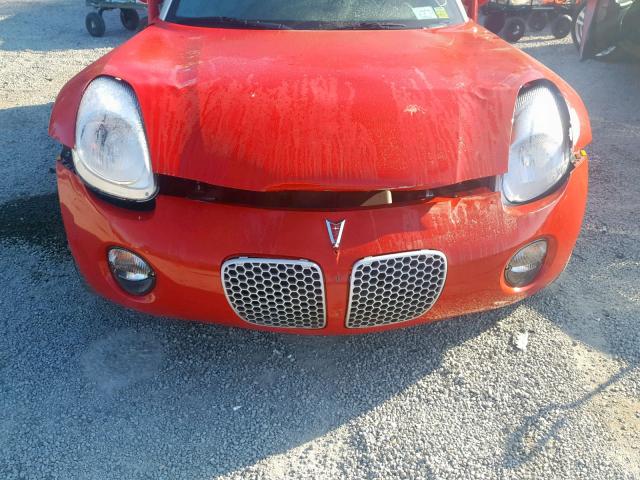 1G2MB33B76Y108057 - 2006 PONTIAC SOLSTICE RED photo 9