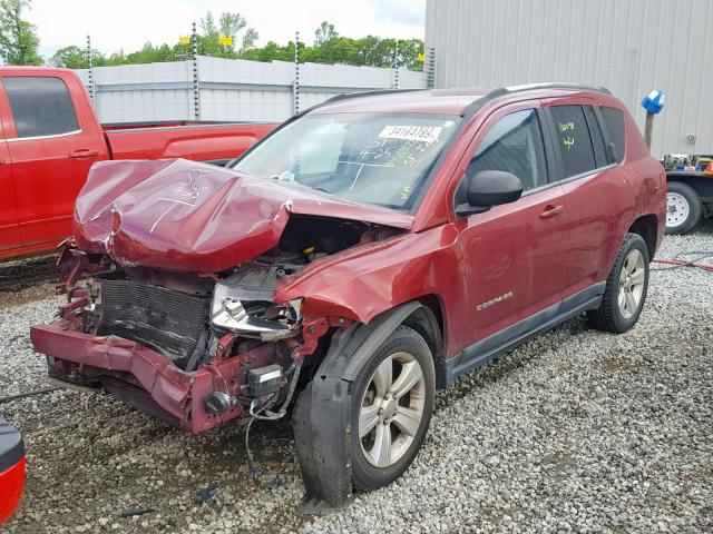 1J4NT1FBXBD170982 - 2011 JEEP COMPASS SP ბურგუნდია ფოტო 2