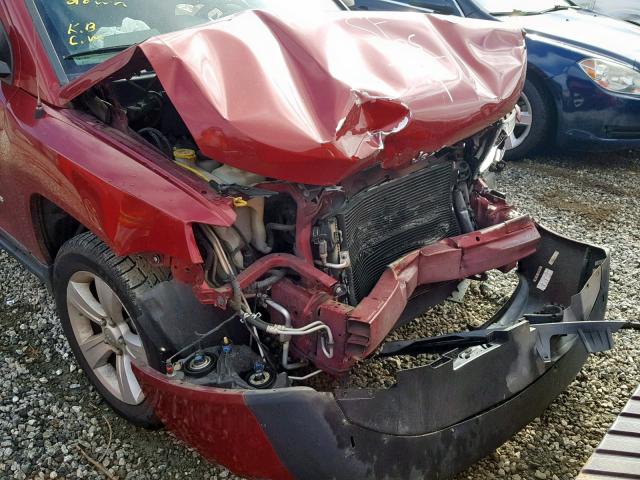 1J4NT1FBXBD170982 - 2011 JEEP COMPASS SP ბურგუნდია ფოტო 9