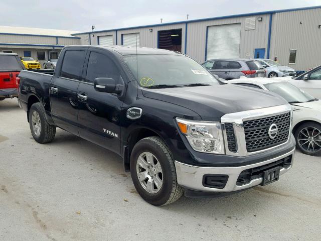 1N6AA1EJ7HN561266 - 2017 NISSAN TITAN S BLACK photo 1