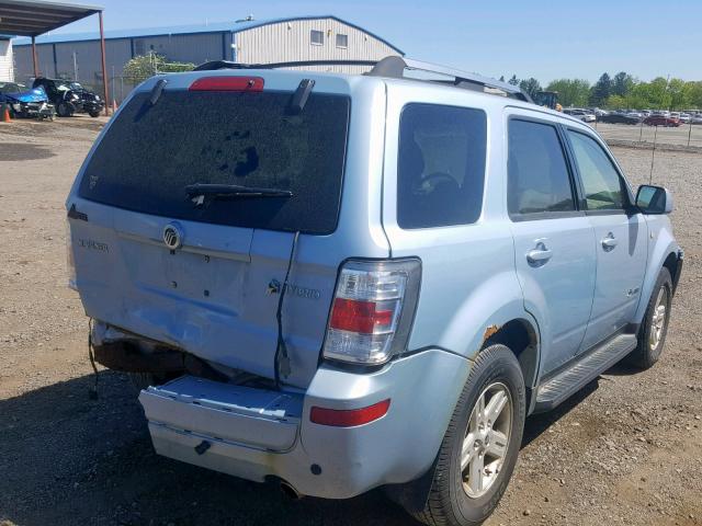 4M2CU39H08KJ33251 - 2008 MERCURY MARINER HE BLUE photo 4