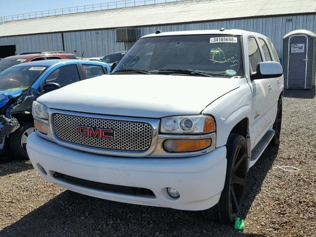 1GKEK63U55J258988 - 2005 GMC YUKON DENA WHITE photo 2