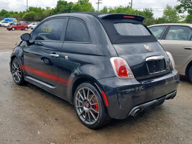 3C3CFFJH3DT641952 - 2013 FIAT 500 ABARTH BLACK photo 3