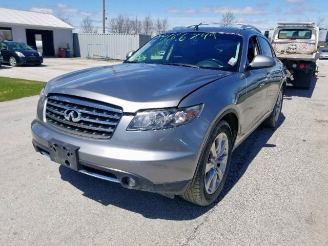 JNRBS08W86X400738 - 2006 INFINITI FX45 GRAY photo 2