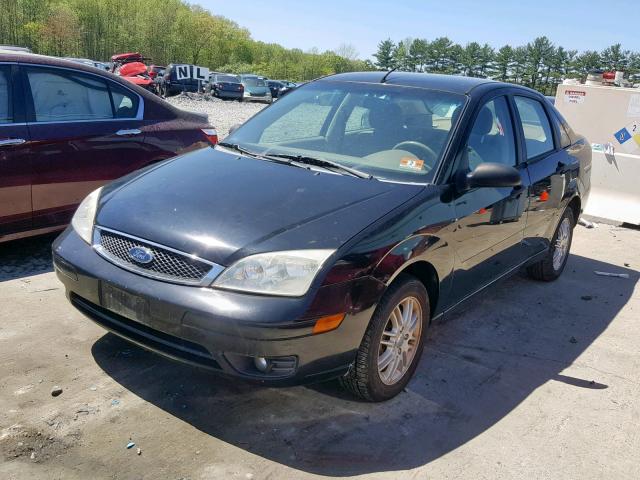 1FAFP34N76W115896 - 2006 FORD FOCUS ZX4 BLACK photo 2