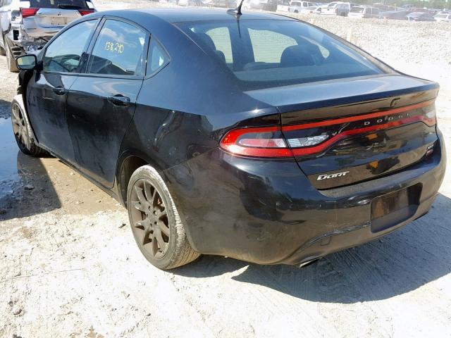 1C3CDFBH2DD259082 - 2013 DODGE DART SXT BLACK photo 3