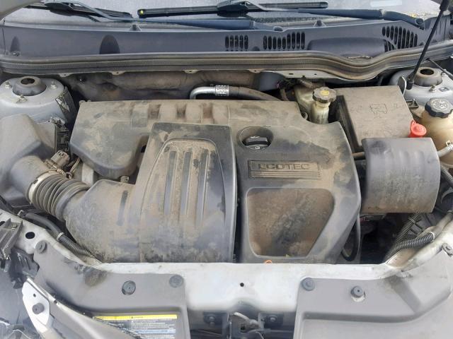 1G1AT58H597294219 - 2009 CHEVROLET COBALT LT SILVER photo 7