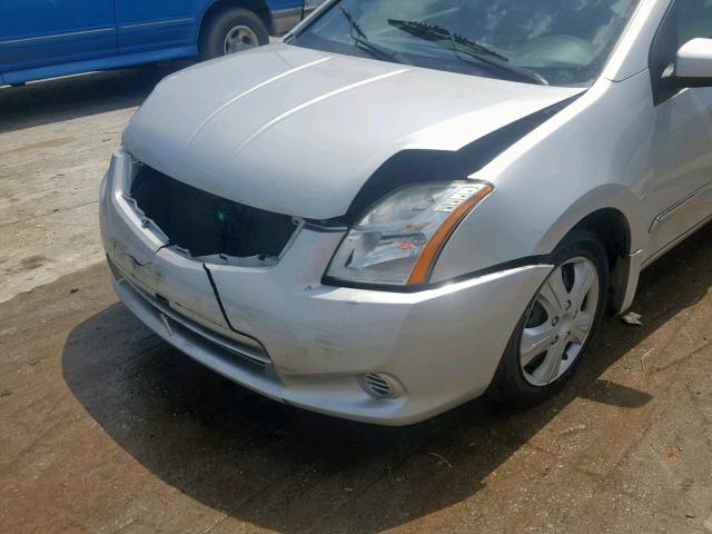 3N1AB6AP0CL680618 - 2012 NISSAN SENTRA 2.0 SILVER photo 9