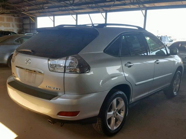 JTJGA31U540042276 - 2004 LEXUS RX 330 SILVER photo 4