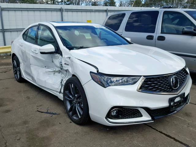 19UUB3F6XJA003610 - 2018 ACURA TLX TECH+A WHITE photo 1