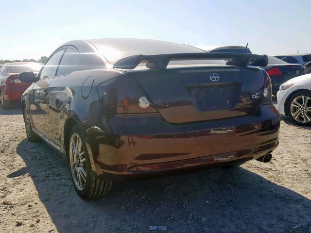 JTKDE177350007214 - 2005 TOYOTA SCION TC მუქწითელი ფოტო 3