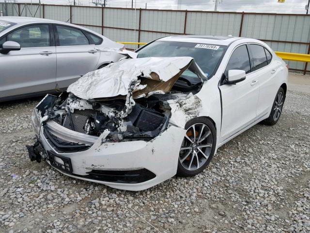 19UUB1F39FA006547 - 2015 ACURA TLX WHITE photo 2