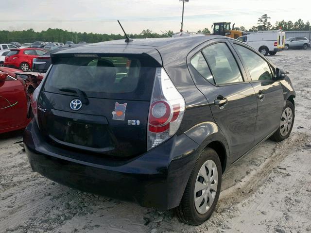 JTDKDTB3XE1079023 - 2014 TOYOTA PRIUS C BLACK photo 4