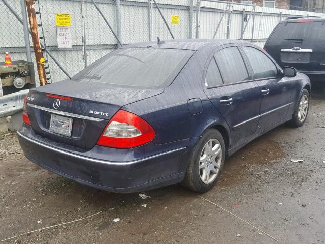 WDBUF22X17B091878 - 2007 MERCEDES-BENZ E 320 CDI BLUE photo 4