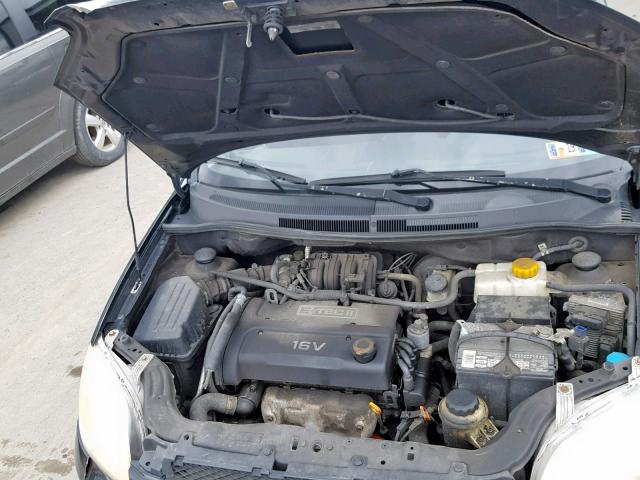 KL1TD56698B150996 - 2008 CHEVROLET AVEO BASE შავი ფოტო 7