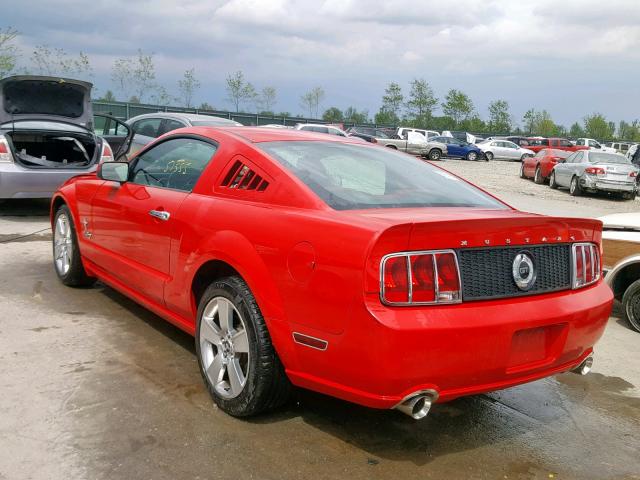 1ZVHT82H265112366 - 2006 FORD MUSTANG GT RED photo 3