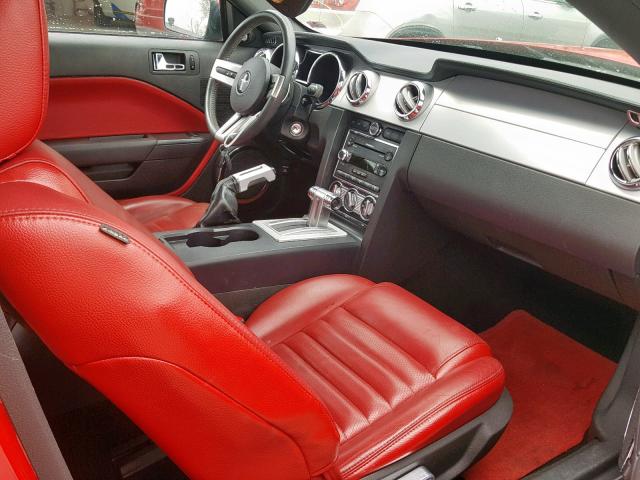 1ZVHT82H265112366 - 2006 FORD MUSTANG GT RED photo 5