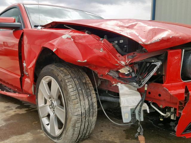 1ZVHT82H265112366 - 2006 FORD MUSTANG GT RED photo 9