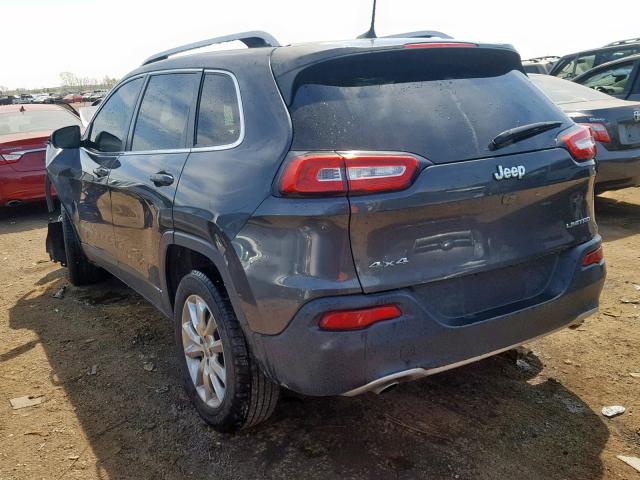 1C4PJMDB3GW294516 - 2016 JEEP CHEROKEE L GRAY photo 3