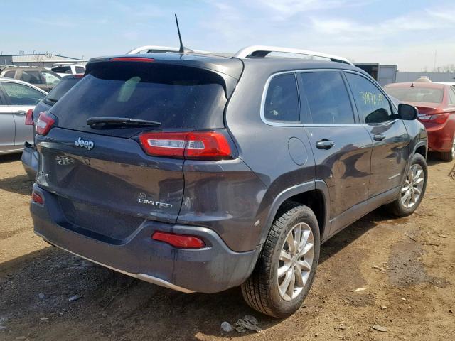 1C4PJMDB3GW294516 - 2016 JEEP CHEROKEE L GRAY photo 4