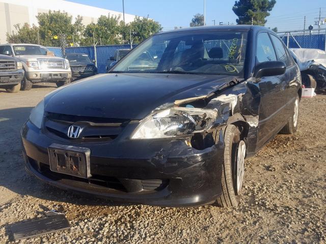 1HGES16345L025689 - 2005 HONDA CIVIC DX VP  photo 2