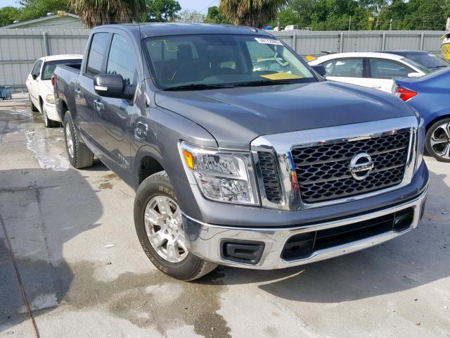 1N6AA1EK7HN537736 - 2017 NISSAN TITAN S GRAY photo 1