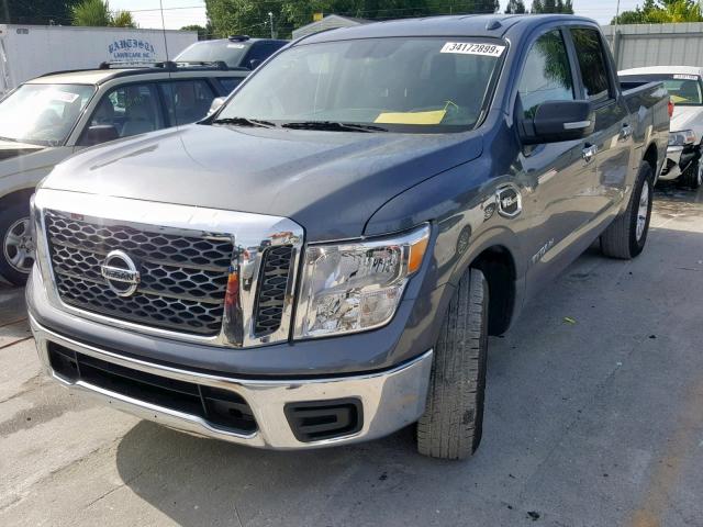 1N6AA1EK7HN537736 - 2017 NISSAN TITAN S GRAY photo 2