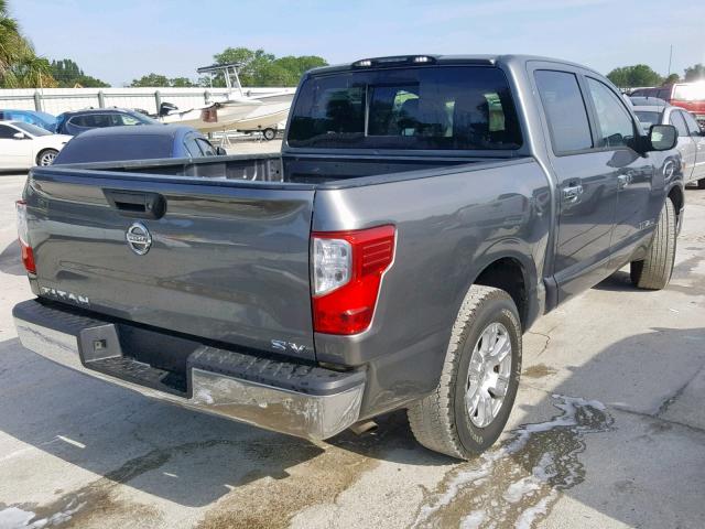 1N6AA1EK7HN537736 - 2017 NISSAN TITAN S GRAY photo 4