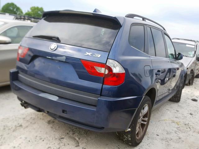 WBXPA93416WD26867 - 2006 BMW X3 3.0I BLUE photo 4