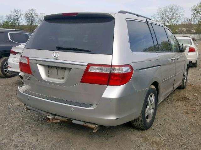 5FNRL38887B090195 - 2007 HONDA ODYSSEY TO GRAY photo 4