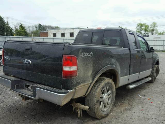 1FTPX14576FB48223 - 2006 FORD F150 BLACK photo 4