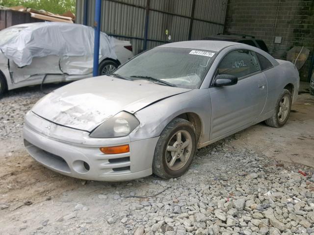 4A3AC34G63E165771 - 2003 MITSUBISHI ECLIPSE RS SILVER photo 2