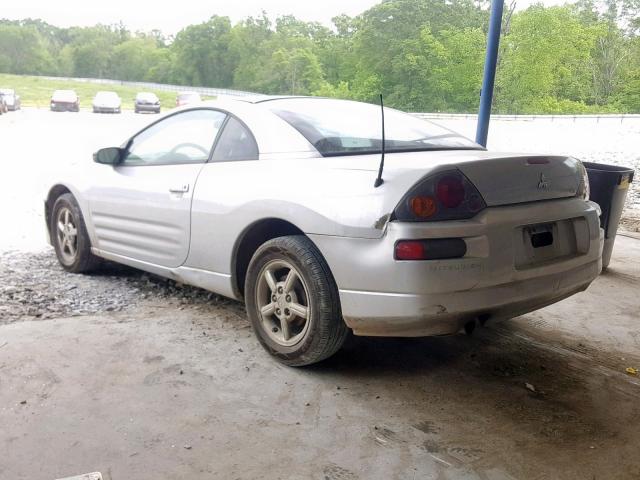 4A3AC34G63E165771 - 2003 MITSUBISHI ECLIPSE RS SILVER photo 3