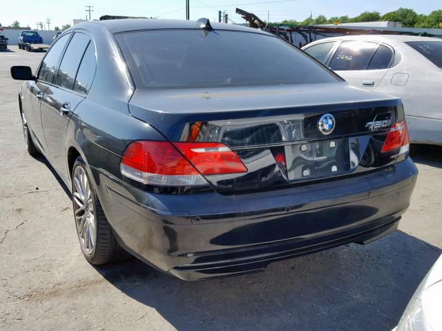 WBAHL83556DT00826 - 2006 BMW 750 I BLACK photo 3