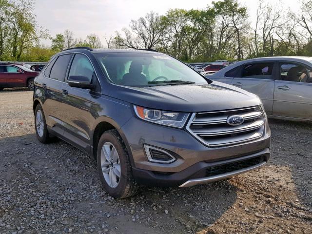 2FMPK3J90JBB03891 - 2018 FORD EDGE SEL GRAY photo 1