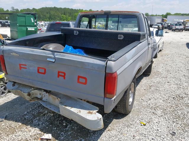 1FTDF15Y8MNB09593 - 1991 FORD F150 GRAY photo 4