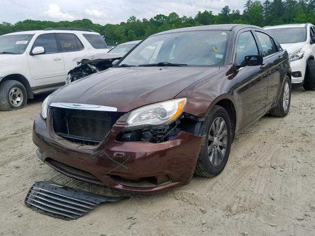 1C3CCBBB4CN175538 - 2012 CHRYSLER 200 TOURIN BROWN photo 2