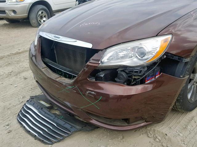 1C3CCBBB4CN175538 - 2012 CHRYSLER 200 TOURIN BROWN photo 9