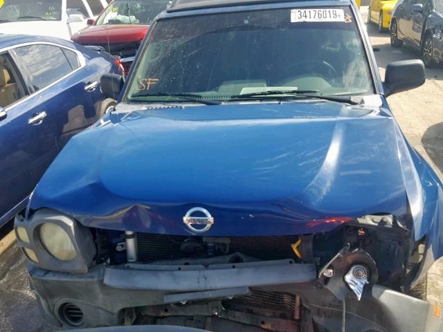 5N1ED28T84C659027 - 2004 NISSAN XTERRA XE BLUE photo 7