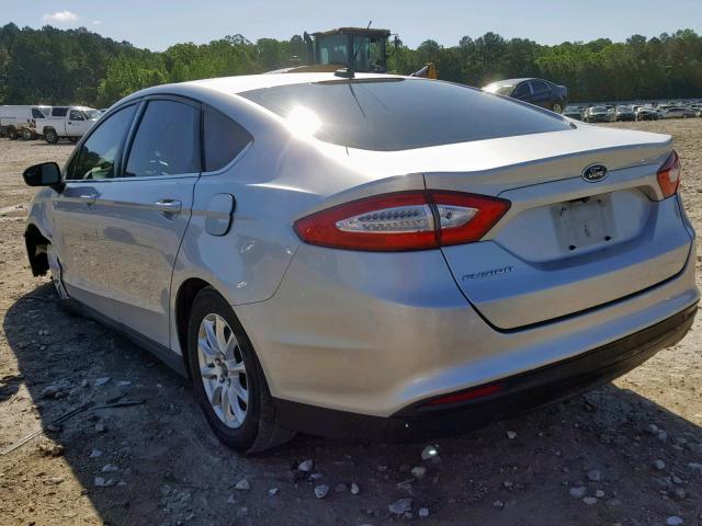 3FA6P0G7XGR375404 - 2016 FORD FUSION S SILVER photo 3