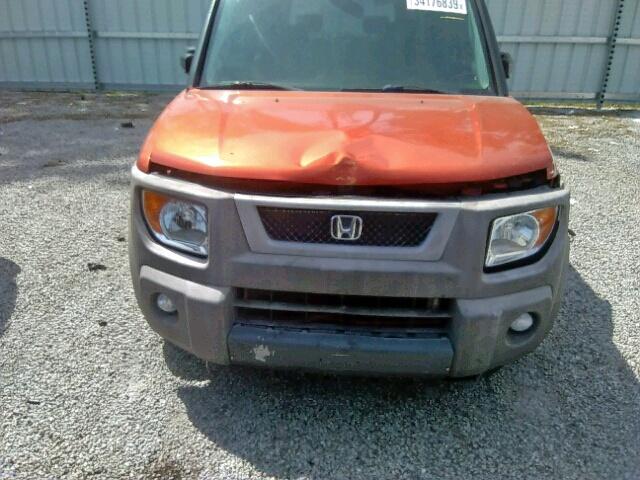 5J6YH28513L035294 - 2003 HONDA ELEMENT EX ORANGE photo 9