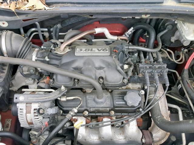 2D8HN54159R519957 - 2009 DODGE GRAND CARA MAROON photo 7